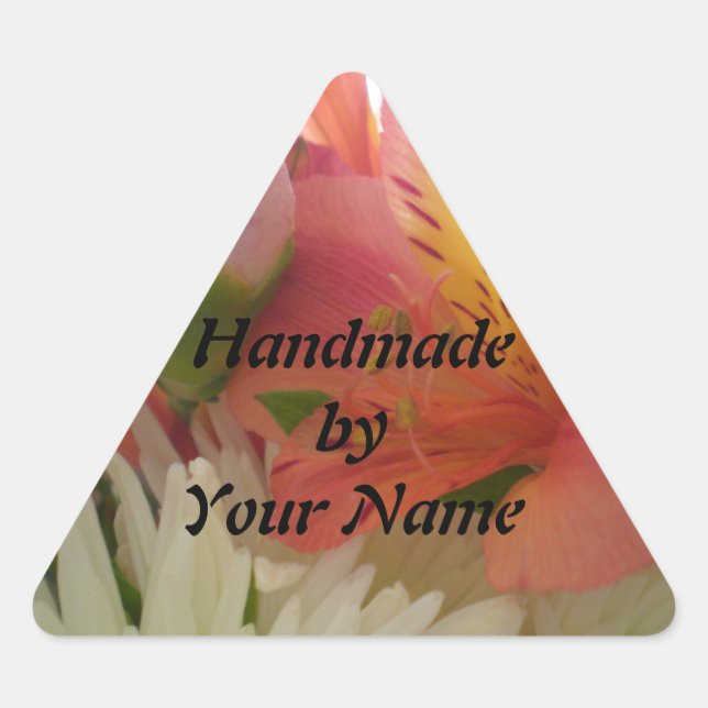 Adesivo Triangular Fabricado à mão por Modelo (Frente)