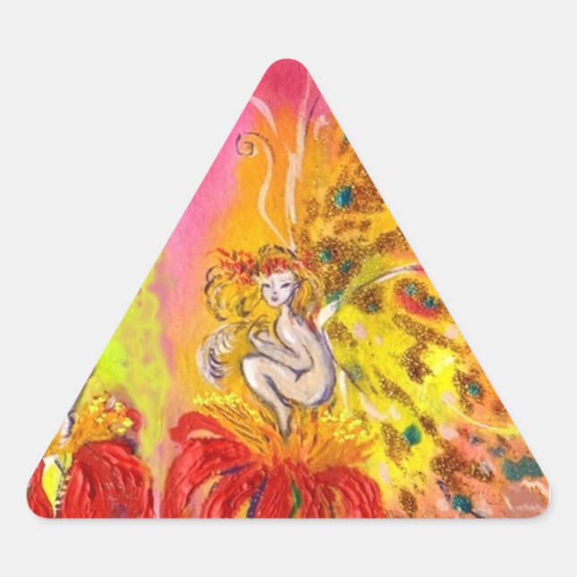 Adesivo Triangular FEIRAS DE DAWN, triângulo (Frente)