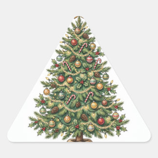 Adesivo Triangular Feliz feliz dia de natal