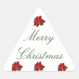 Adesivo Triangular Feliz Natal Floral