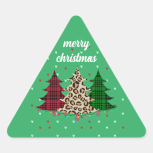 Adesivo Triangular Feliz Natal Moderno & Elegante