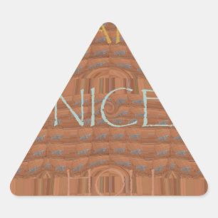 Adesivo Triangular Feliz Quênia Red Zebra Hakuna Matata motif De