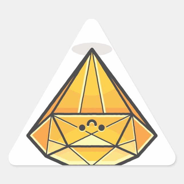 Adesivo Triangular Feliz Sorriso Diamond (Frente)