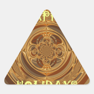 Adesivo Triangular Felizes Feriados Sem Costura Hakuna Matata Sasonal