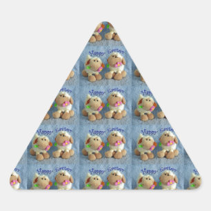 Adesivo Triangular felzs pascoa