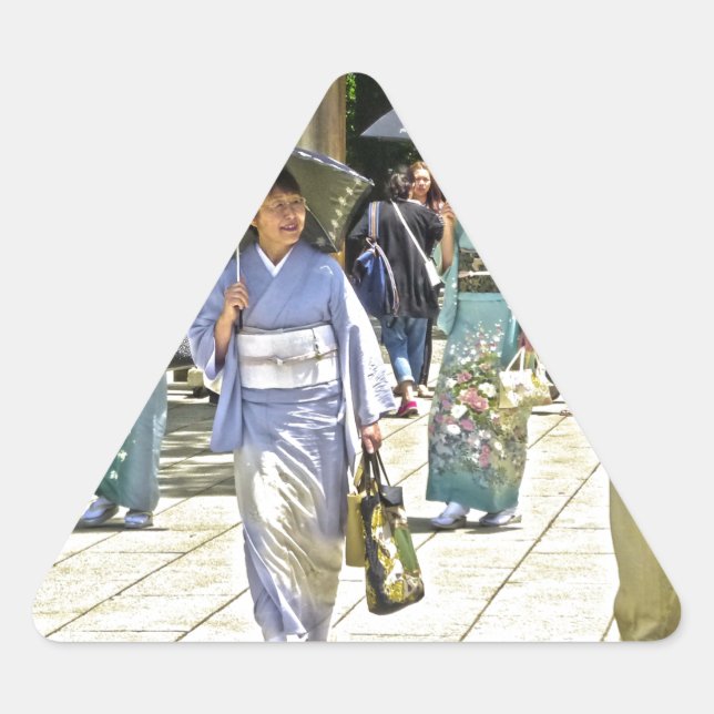 Adesivo Triangular Festival de Sanitários Japonês (Frente)