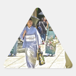 Adesivo Triangular Festival de Sanitários Japonês