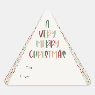 Adesivo Triangular Festivo Casual Colorido Muito Feliz Presente De Na