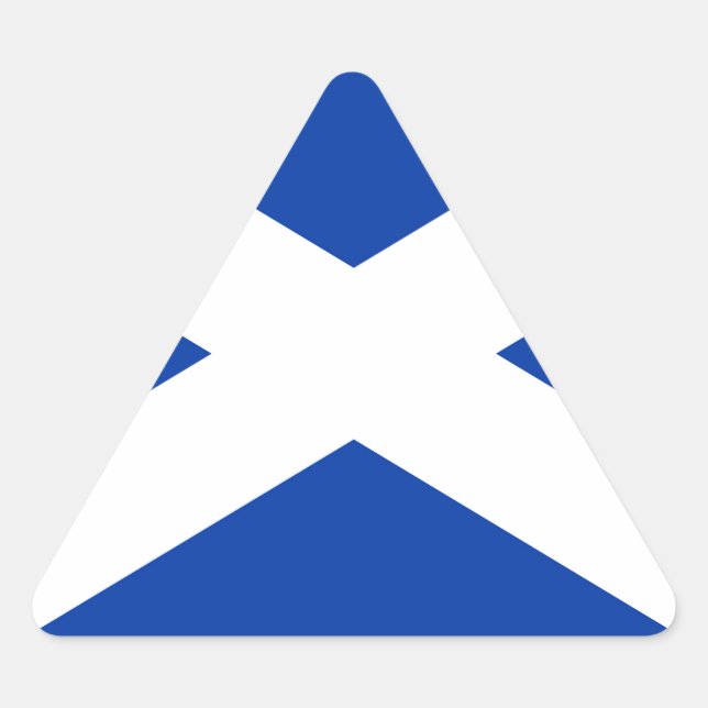 Adesivo Triangular Flag of Scotland Saltyre - High Quality Image (Frente)
