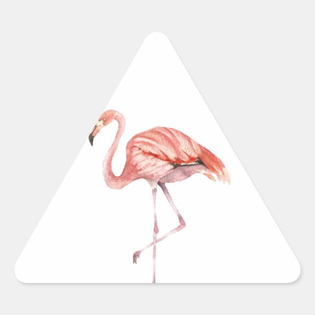 Adesivo Triangular Flamingo Rosa (Frente)