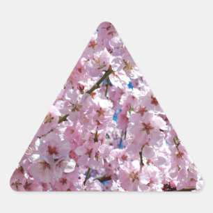 Adesivo Triangular Flor de cereja japonesa