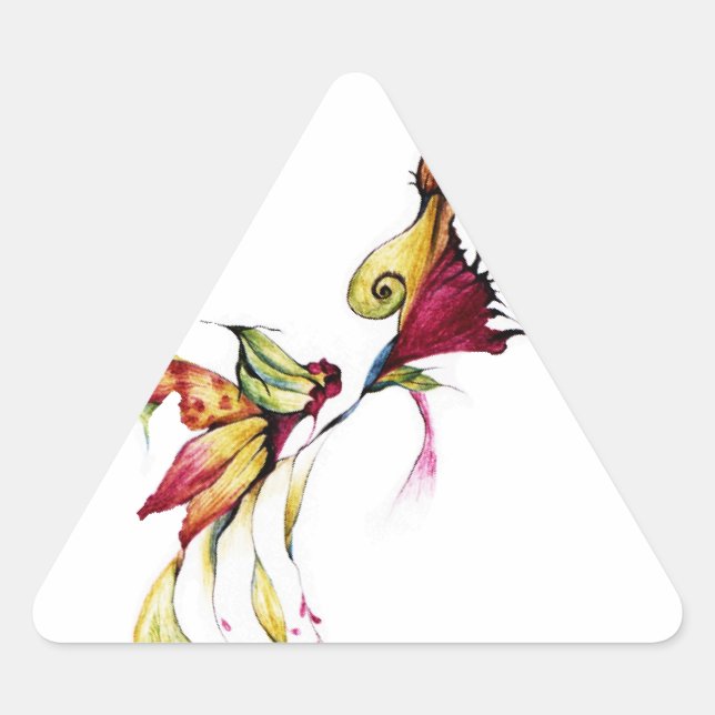 Adesivo Triangular Flor do amor (Frente)