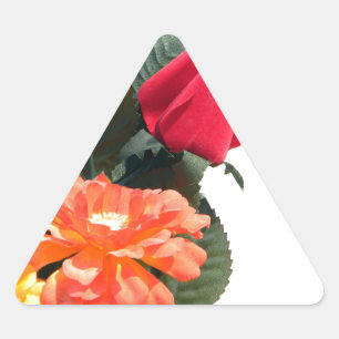 Adesivo Triangular Flores com várias cores