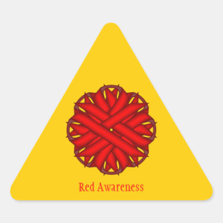 Adesivo Triangular Flower Flower Ribbon por Kenneth Yoncich