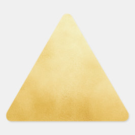 Adesivo Triangular Folha de Ouro Falso Dourado