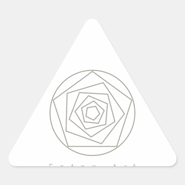 Adesivo Triangular Foton Art Champagne (Frente)