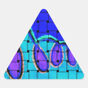 Adesivo Triangular Francês com toque africano