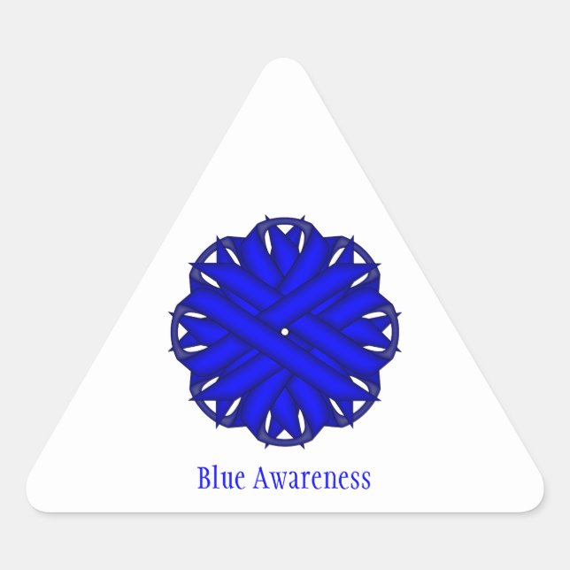 Adesivo Triangular Friso Azul por Kenneth Yoncich (Frente)