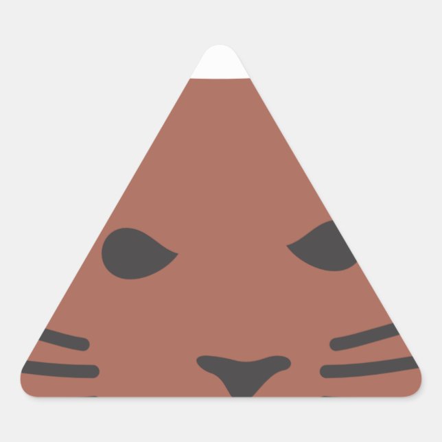 Adesivo Triangular Gato Gato 2 (Frente)