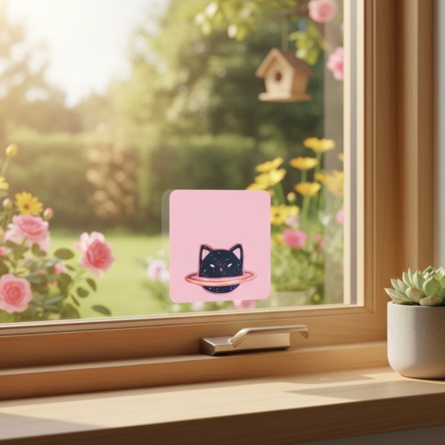 Adesivo Triangular Gato Planeta (Criador carregado)