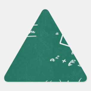 Adesivo Triangular geek de álgebra professor de matemática