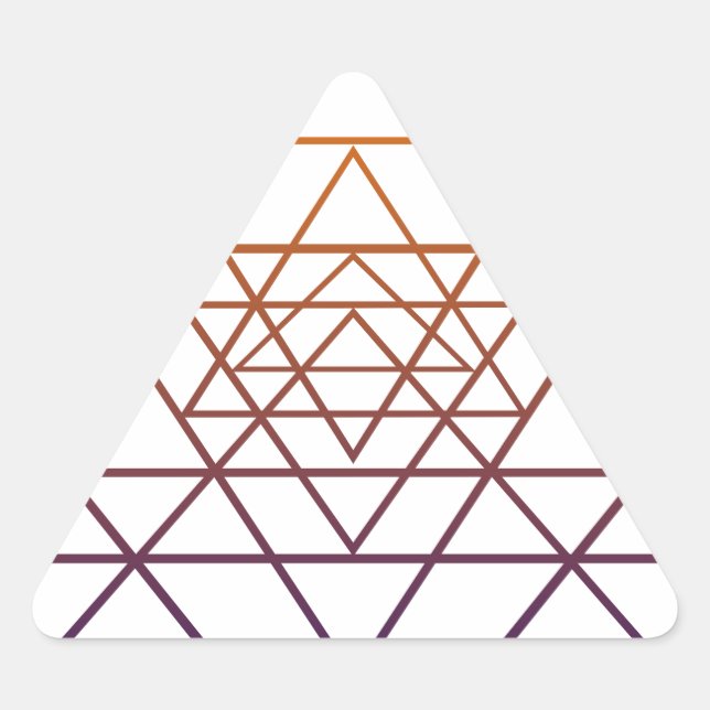 Adesivo Triangular Geometria Sagrada (Frente)