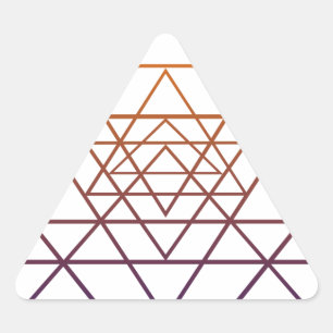 Adesivo Triangular Geometria sagrado