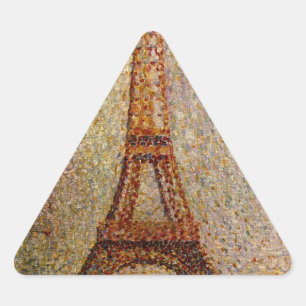 Adesivo Triangular Georges Seurat: A Torre Eiffel (1889)