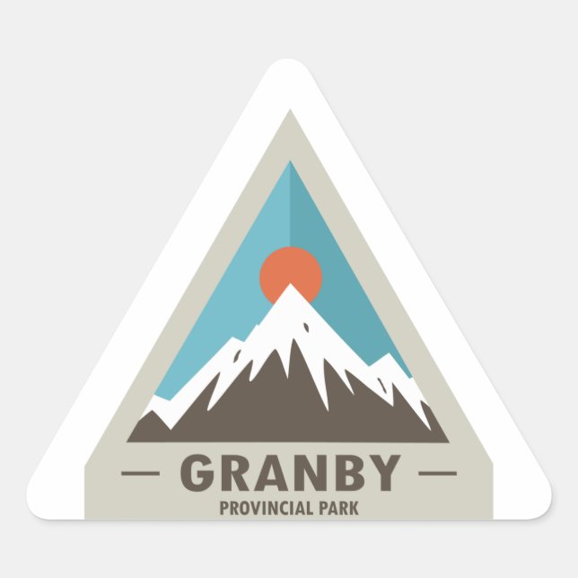 Adesivo Triangular Granby Provincial Park (Frente)