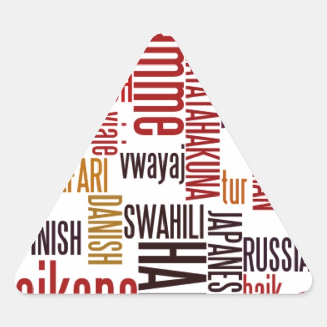 Adesivo Triangular Groove Global: Hakuna Matata em Cada Linguagem (Frente)