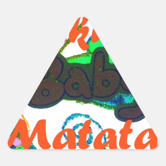 Adesivo Triangular Hakuna Matata Baby.png (Frente)
