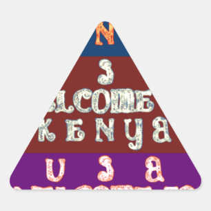 Adesivo Triangular Hakuna Matata Bem-vindo ao Kenya.png