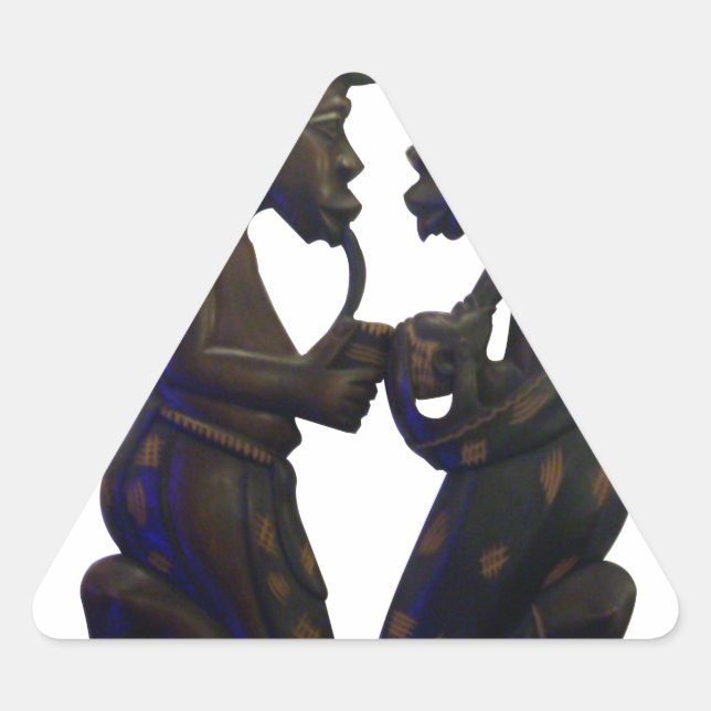 Adesivo Triangular Hakuna Matata Divertir-se A Velha Escola é a melho (Frente)