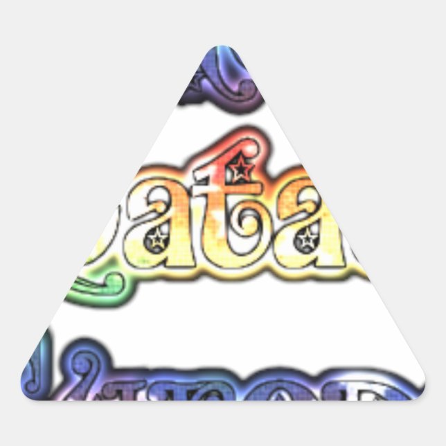 Adesivo Triangular Hakuna Matata Europe Art Impressão/Graphic (Frente)