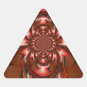 Adesivo Triangular Hakuna Matata Halloween Mask Kaleidoscope Abstrato