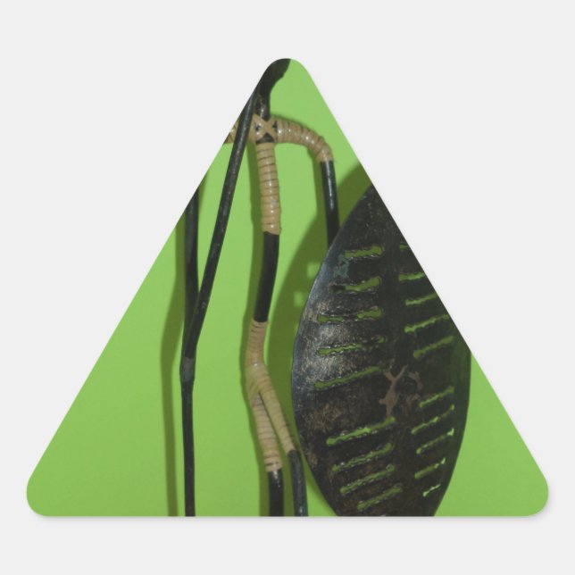 Adesivo Triangular Hakuna Matata Kenya Maasai.JPG (Frente)