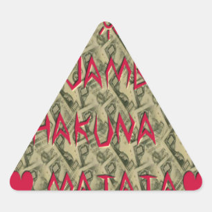 Adesivo Triangular Hakuna Matata Talk Money presentes.png