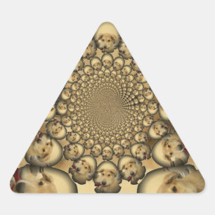 Adesivo Triangular Hakuna Matta Puppies e Cachorros infinitamente che