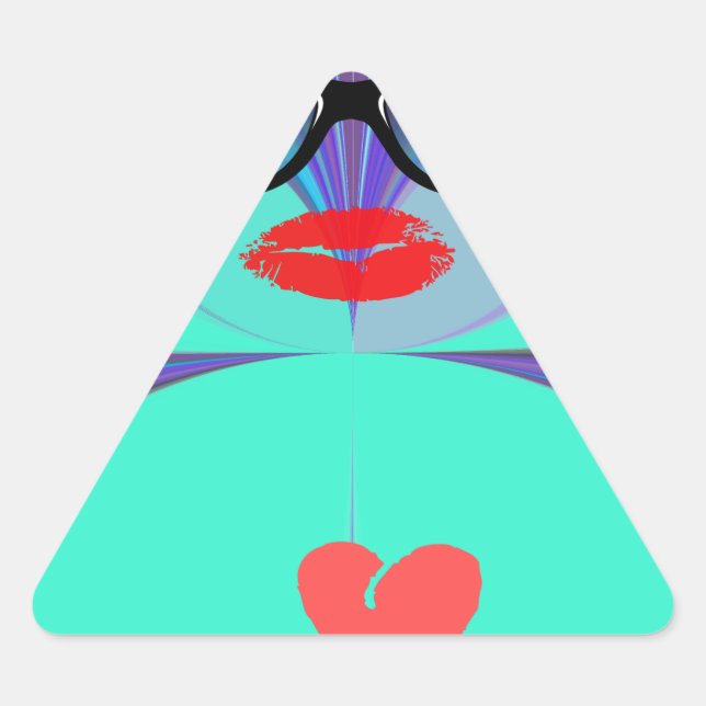 Adesivo Triangular Heart Selfie (Frente)