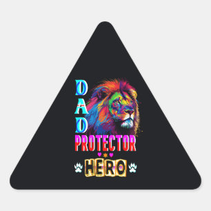 Adesivo Triangular Herói protetor do pai
