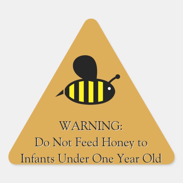 Adesivo Triangular Honey Bee Infant Warning Light Amber (Frente)