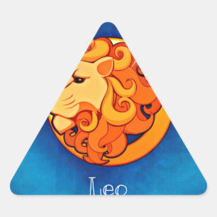 Adesivo Triangular horóscopo leo