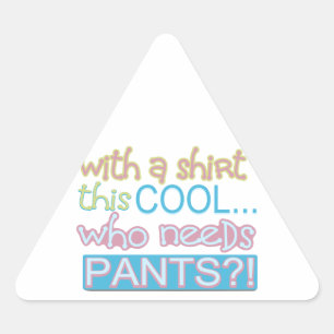 Adesivo Triangular Humor limpo