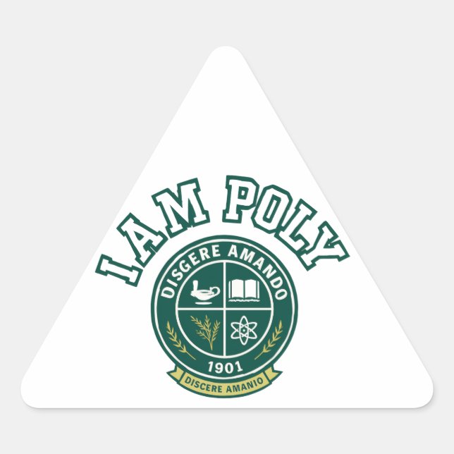 Adesivo Triangular I AM POLY Classic Triangle Sticker (Frente)