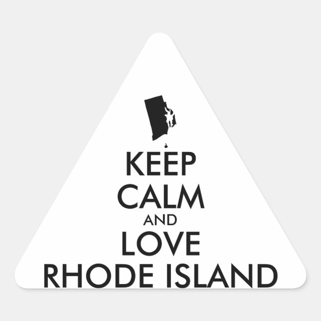 Adesivo Triangular ILHA DO LOVE RHODE E CALMA DE MANUTENÇÃO personali (Frente)