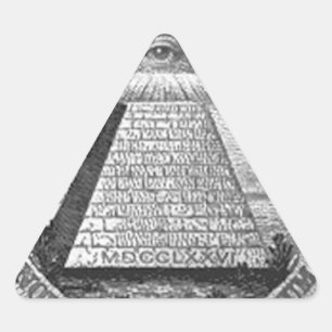 Adesivo Triangular Illuminati All Seeing