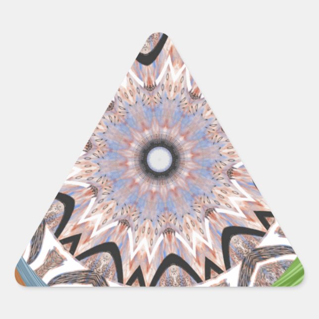 Adesivo Triangular Impressão Africano Whirl Art (Frente)