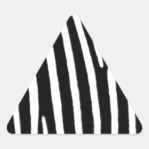 Adesivo Triangular Impressão animal da zebra