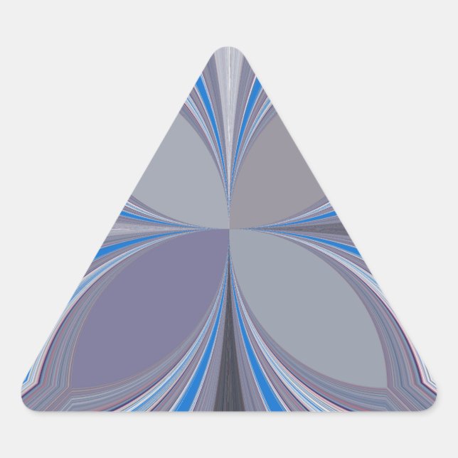 Adesivo Triangular Impressão de Textura de Bolinhas de Cinza Azul (Frente)