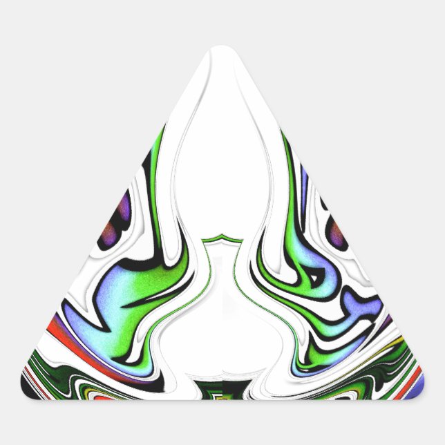 Adesivo Triangular Incrível Impressão de Arte do Corredor de Hakuna M (Frente)